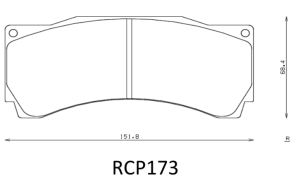 ENDLESS Bremsbeläge RCP173-N39S passend für AP Racing CP9660 – Bild 3