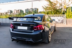 SPEED Big Wing Swan Neck passend für BMW 2XX M2 M2C F87 mit Teilegutachten – Bild 2