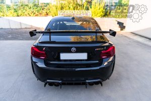 SPEED Big Wing Swan Neck passend für BMW 2XX M2 M2C F87 mit Teilegutachten – Bild 3