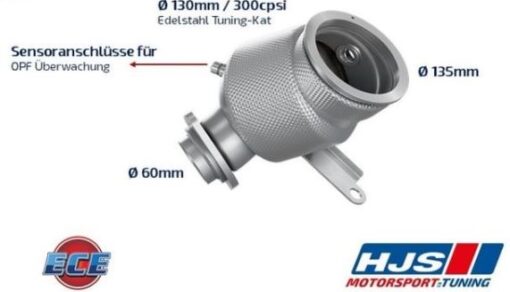 HJS DOWNPIPE mit ECE Zulassung passend für Toyota GR Yaris
