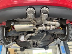 E-Exhaust Abgasanlage Silence 3.5 - passend für Seat Leon Cupra 1P ähnlich wie R32 Style – Bild 2