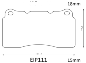 ENDLESS Bremsbeläge passend für VW Golf 5 R32/ Golf 6 R Scirocco 3 / Ford Focus MK2 – Bild 3